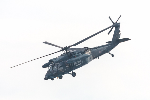 救難展示するUH-60J